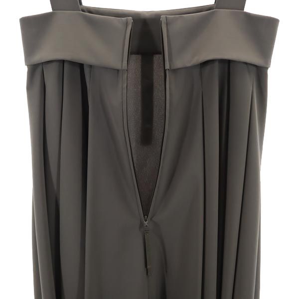 FOXEY NEW YORK フォクシーニューヨーク 日本製 キャミワンピース 38 グレー系 バックジップ レディース