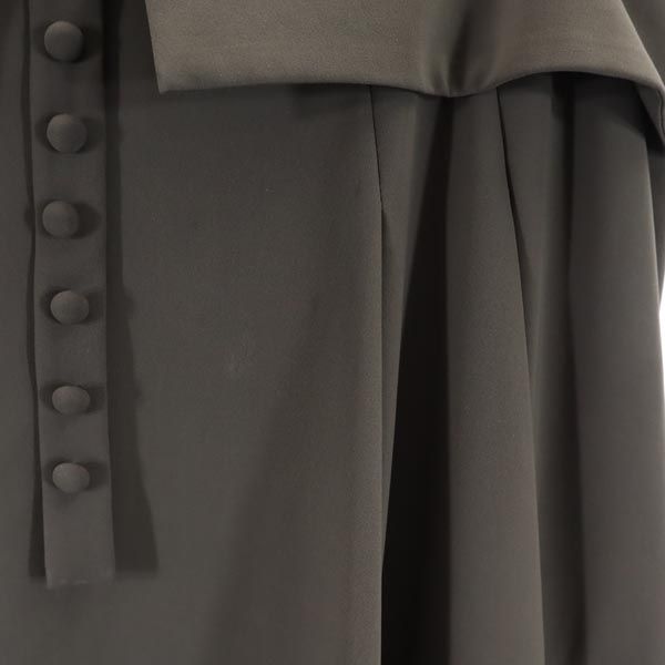 FOXEY NEW YORK フォクシーニューヨーク 日本製 キャミワンピース 38 グレー系 バックジップ レディース