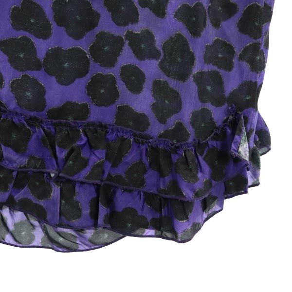 TOGA ARCHIVES トーガ アーカイブス 日本製 総柄 キャミワンピース M パープル系 レディース