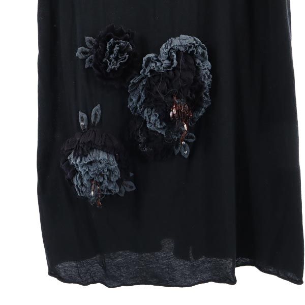 ワイズ 日本製 キャミワンピース 3 ブラック系 Y's バックボタン レディース