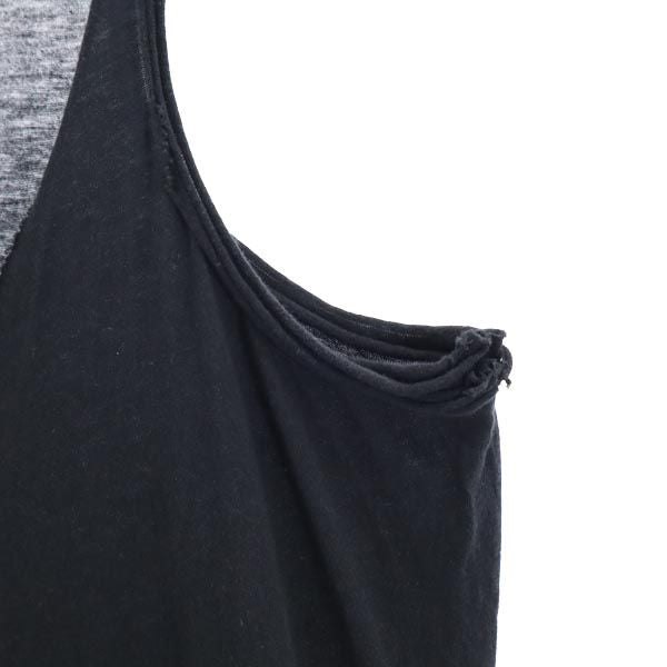 ワイズ 日本製 キャミワンピース 3 ブラック系 Y's バックボタン レディース