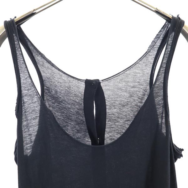 ワイズ 日本製 キャミワンピース 3 ブラック系 Y's バックボタン レディース