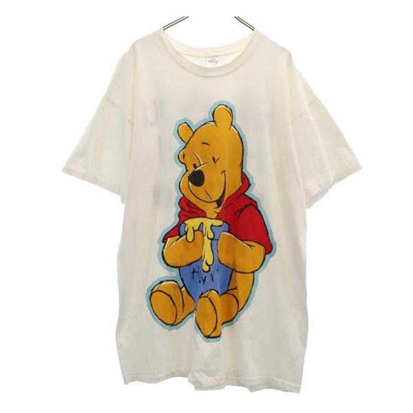 ディズニー 90s USA製 オールド プーさん 半袖 Tシャツ ONESIZE ホワイト Disney メンズ
