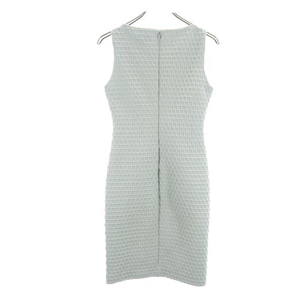 Emporio Armani エンポリオアルマーニ ノースリーブ ワンピース 38 グレー系 バックジップ レディース