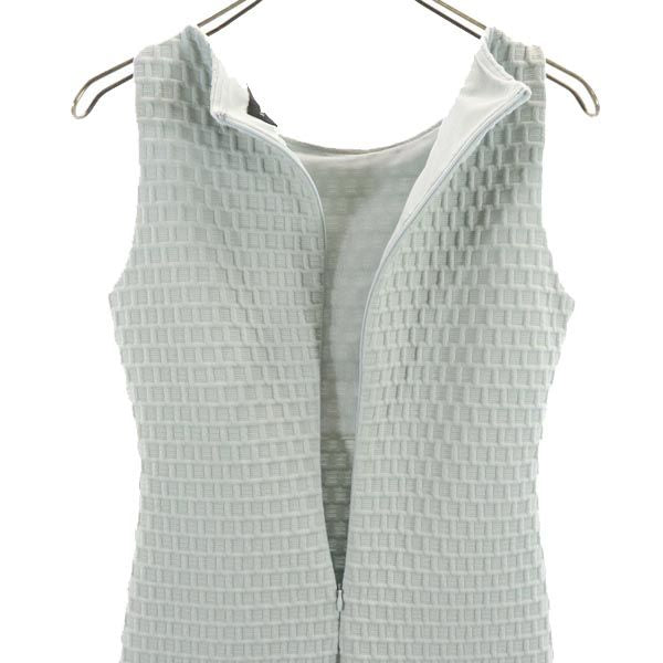 Emporio Armani エンポリオアルマーニ ノースリーブ ワンピース 38 グレー系 バックジップ レディース