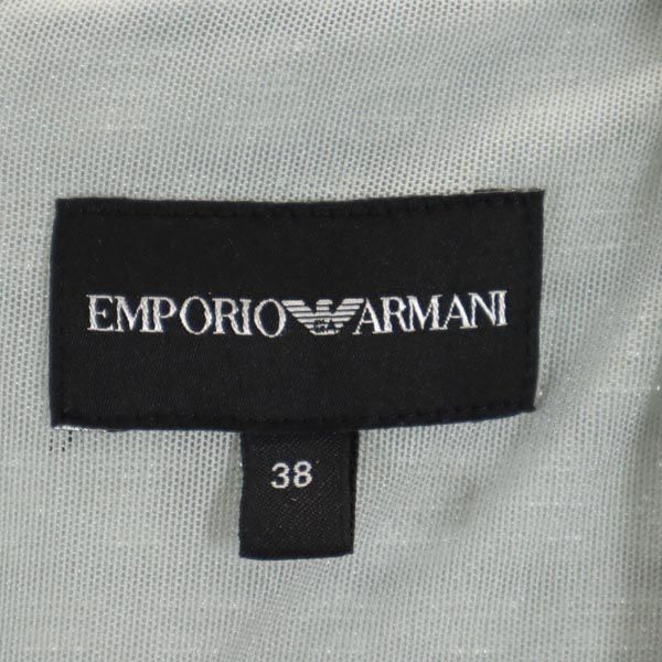 Emporio Armani エンポリオアルマーニ ノースリーブ ワンピース 38 グレー系 バックジップ レディース