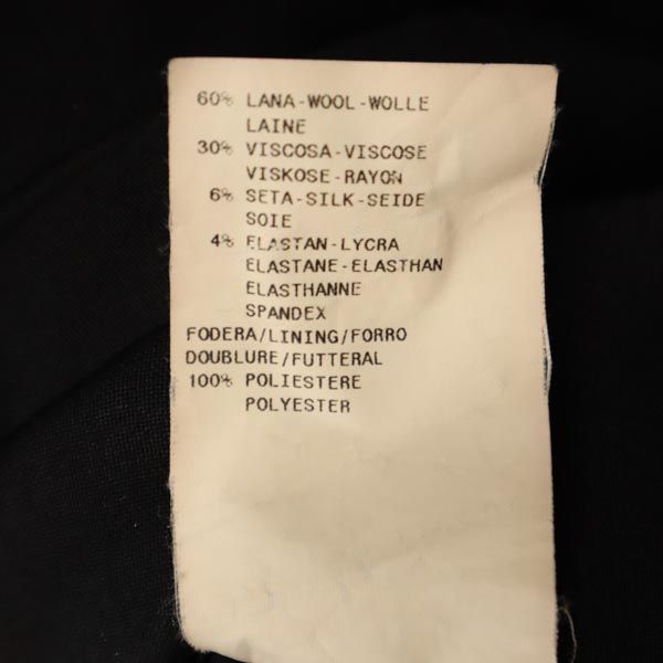 ARMANI COLLEZIONI アルマーニコレッツォーニ イタリア製 ウールブレンド ノースリーブ ワンピース 38 黒 レディース