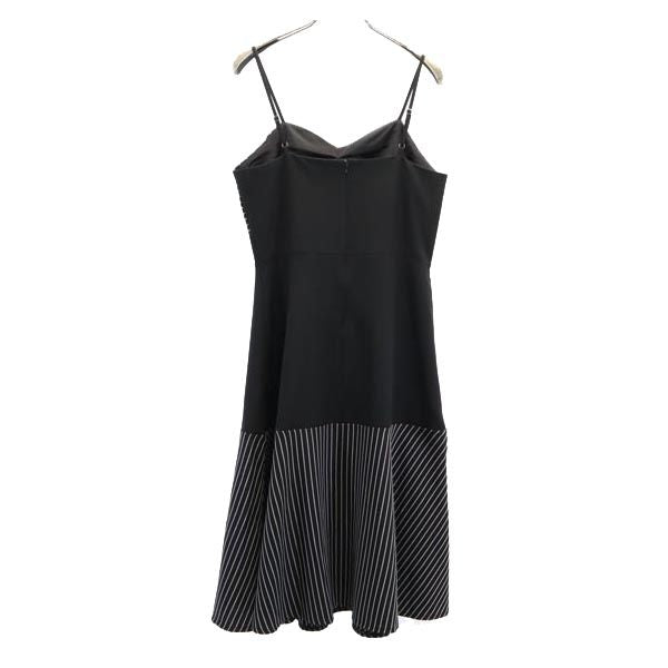 LOUIS VUITTON ルイヴィトン キャミワンピース M ブラック系 バックジップ レディース