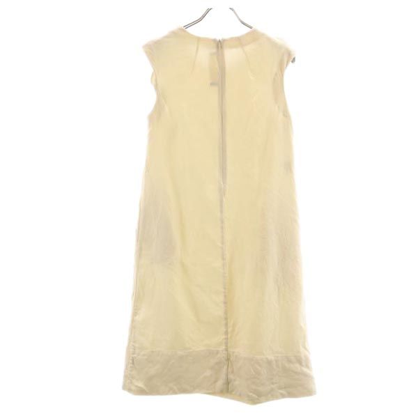 MARNI マルニ シルクウールブレンド 半袖 フレンチスリーブ ワンピース 36 ベージュ系 レディース