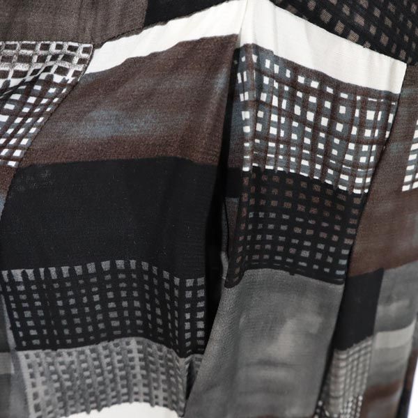 MARNI マルニ イタリア製 総柄 半袖 ワンピース 38 グレー系 レディース