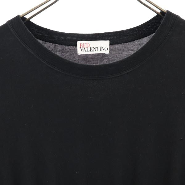 RED VALENTINO レッドヴァレンティノ イタリア製 半袖 ワンピース XS 黒 レディース