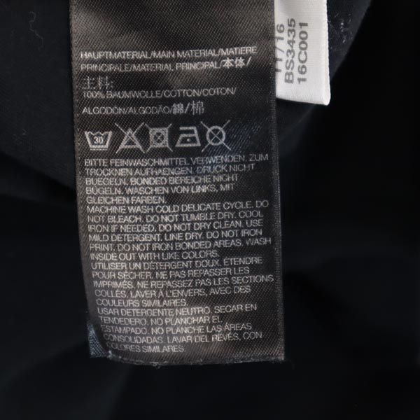 Y-3 ワイスリー バック プリント 半袖 Tシャツ ワンピース S 黒系 adidas YOHJI YAMAMOTO レディース