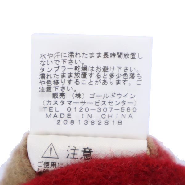 THE NORTH FACE ノースフェイス NA2254N ウールブレンド 総柄 ショートパンツ 赤×グレー メンズ