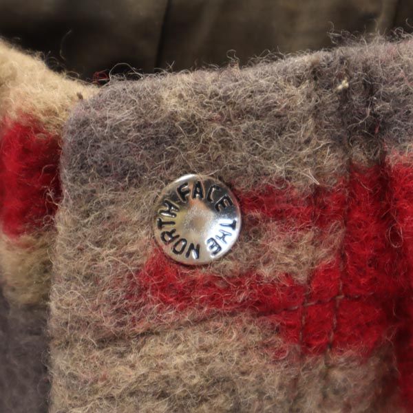 THE NORTH FACE ノースフェイス NA2254N ウールブレンド 総柄 ショートパンツ 赤×グレー メンズ