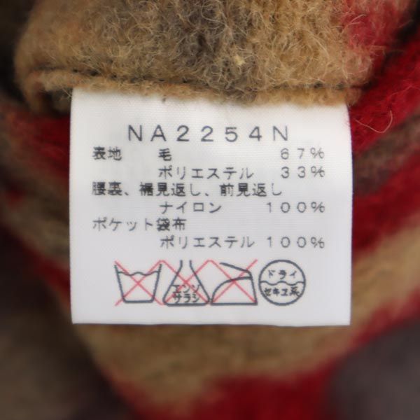 THE NORTH FACE ノースフェイス NA2254N ウールブレンド 総柄 ショートパンツ 赤×グレー メンズ