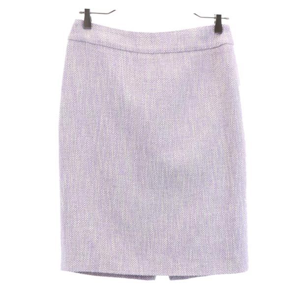 ARMANI COLLEZIONI アルマーニコレッツォーニ イタリア製 ミニ丈 タイトスカート 40 パープル系 バックジップ レディース