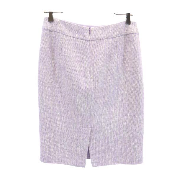 ARMANI COLLEZIONI アルマーニコレッツォーニ イタリア製 ミニ丈 タイトスカート 40 パープル系 バックジップ レディース