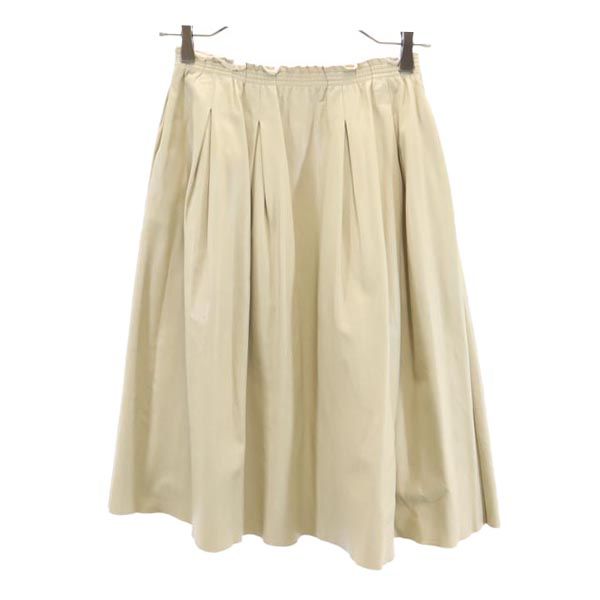 FOXEY NEW YORK フォクシーニューヨーク 日本製 ミディ丈 ギャザースカート F ベージュ系 レディース