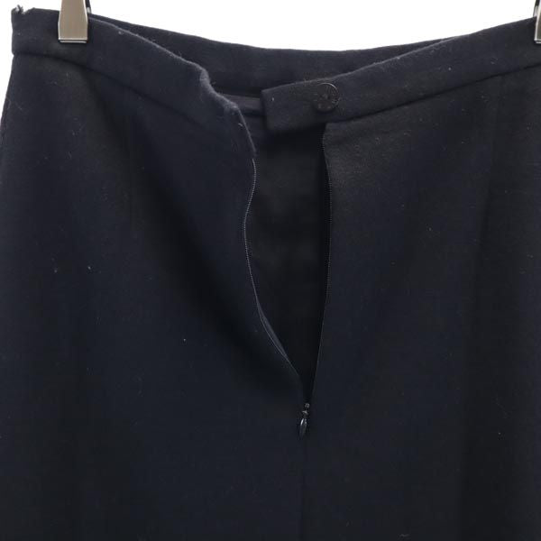 Givenchy ジバンシー ウール ミニ丈 タイトスカート 42 ブラック系 ジップデザイン レディース