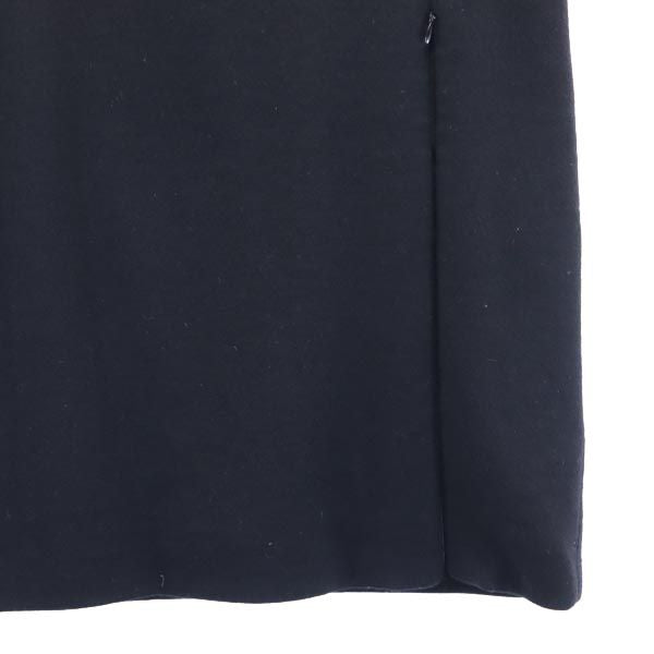 Givenchy ジバンシー ウール ミニ丈 タイトスカート 42 ブラック系 ジップデザイン レディース