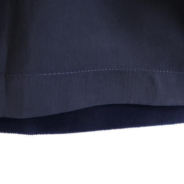 Salvatore Ferragamo サルヴァトーレフェラガモ イタリア製 ミディ丈 ベロア スカート 44 ネイビー レディース