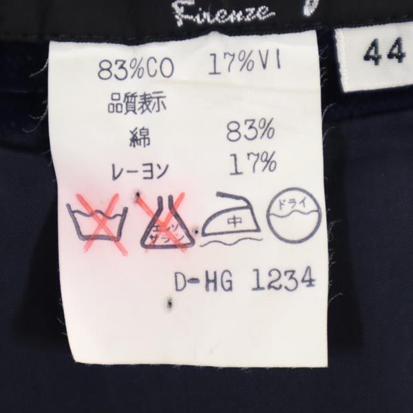 Salvatore Ferragamo サルヴァトーレフェラガモ イタリア製 ミディ丈 ベロア スカート 44 ネイビー レディース