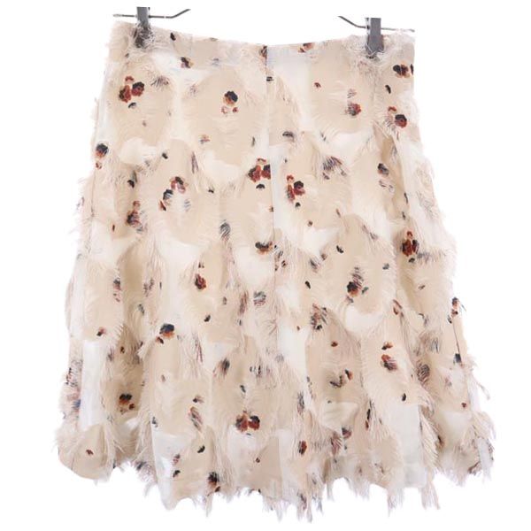 シーバイクロエ 総柄 ミニ丈 スカート 36 ベージュ系 SEE BY CHLOE レディース