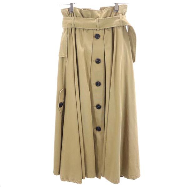 AMERI UNDRESSED アメリ ロング丈 スカート ベージュ系 レディース