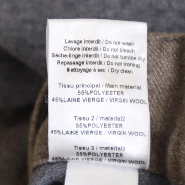 SEE BY CHLOE シーバイクロエ ウールブレンド ミニスカート 34 グレー×ブラウン レディース