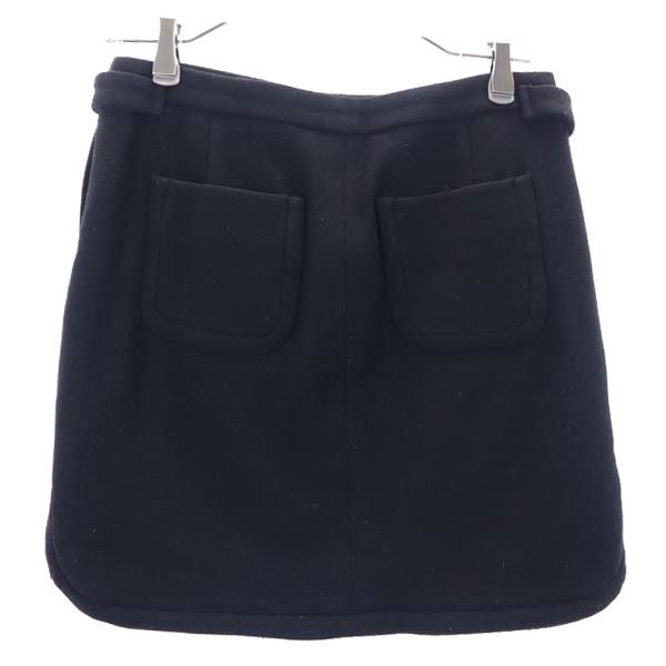 SEE BY CHLOE シーバイクロエ ウールブレンド ミニスカート 38 ブラック レディース