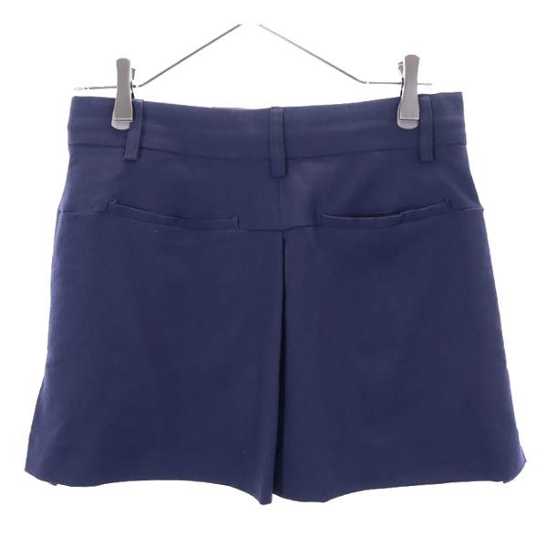 SEE BY CHLOE シーバイクロエ ウールブレンド ミニスカート 40 ネイビー レディース