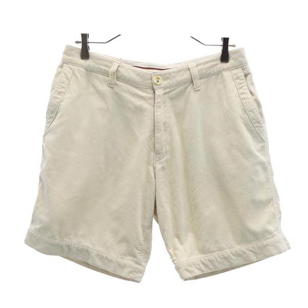 FACTOTUM ファクトタム 日本製 コーデュロイ ショートパンツ w30 アイボリー メンズ