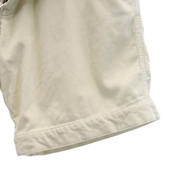 FACTOTUM ファクトタム 日本製 コーデュロイ ショートパンツ w30 アイボリー メンズ