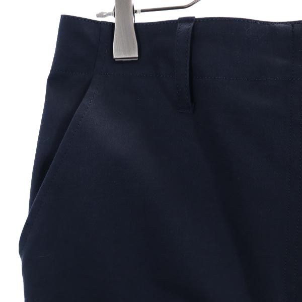 LANVIN ランバン 日本製 ミニ丈 タイトスカート 40 濃紺 レディース