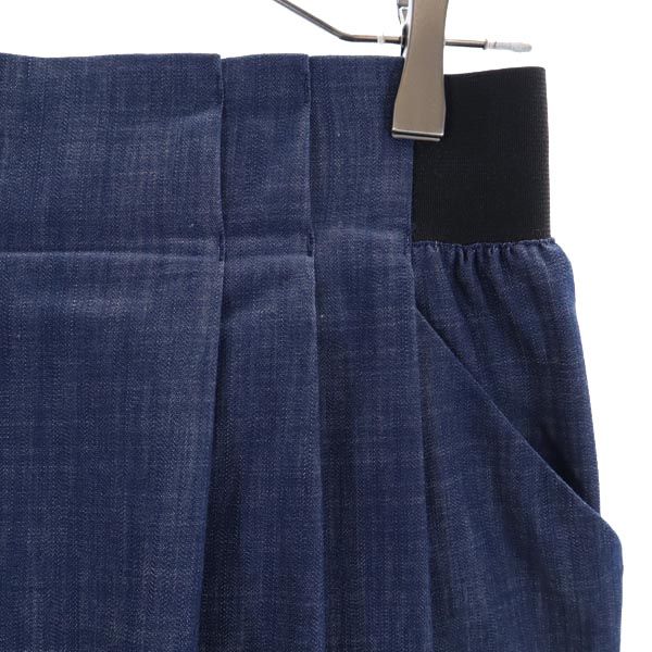 EPOCA エポカ 日本製 三陽商会 ミディ丈 タイトスカート 44T インディゴ レディース