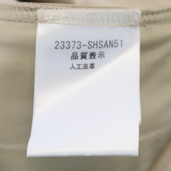 FOXEY NEW YORK フォクシーニューヨーク 日本製 ミニ丈 レザーライク フレアスカート 38 ベージュ系 バックジップ レディース