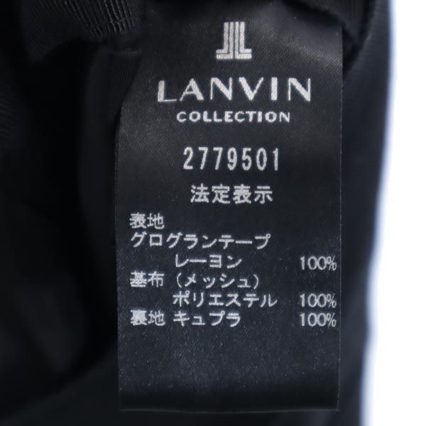 LANVIN ランバン ミニ丈 デザイン スカート 40 ブラック レディース