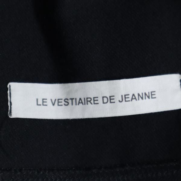 JUPE NOIR フランス製 ミディ丈 ギャザースカート 0 ブラック レディース