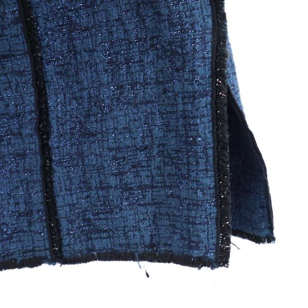 MARC JACOBS マークジェイコブス USA製 ラメ ミニスカート 4 青系 レディース