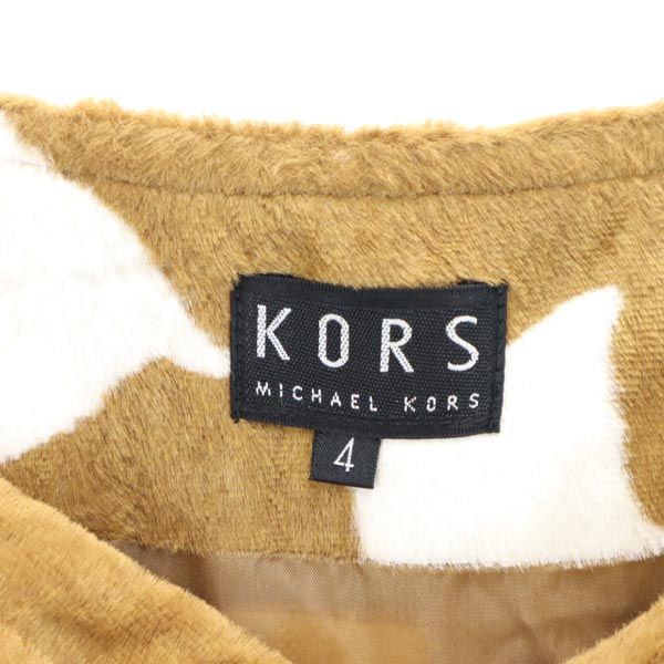 Michael Kors マイケルコース ミニスカート 4 茶系 起毛 レディース