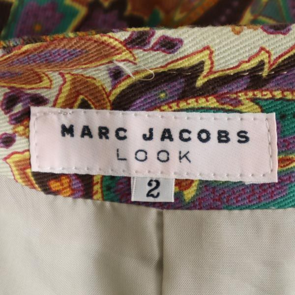 MARC JACOBS マークジェイコブス 総柄 ミニ丈 台形 スカート 2 レディース