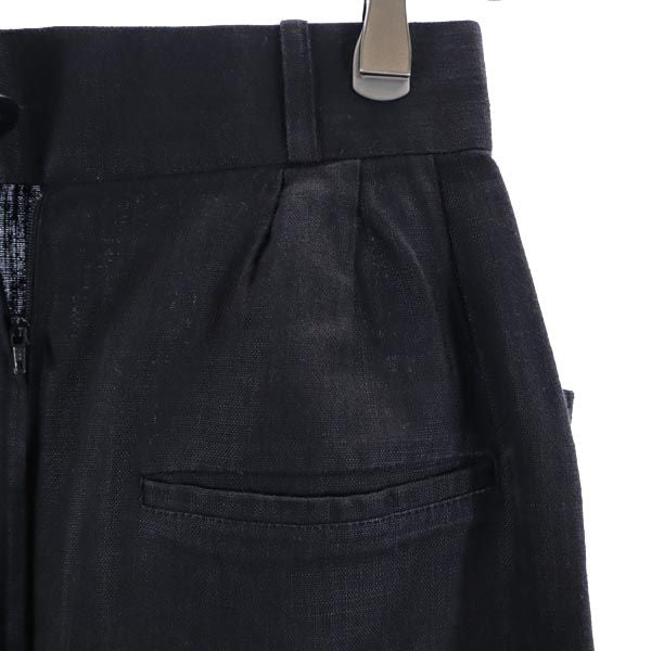 Christian Dior SPORTS クリスチャンディオール スポーツ リネンブレンド ミディ丈 スカート M 黒 レディース