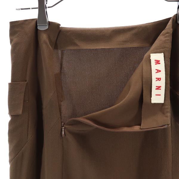 MARNI マルニ イタリア製 ミニスカート 38 ブラウン レディース