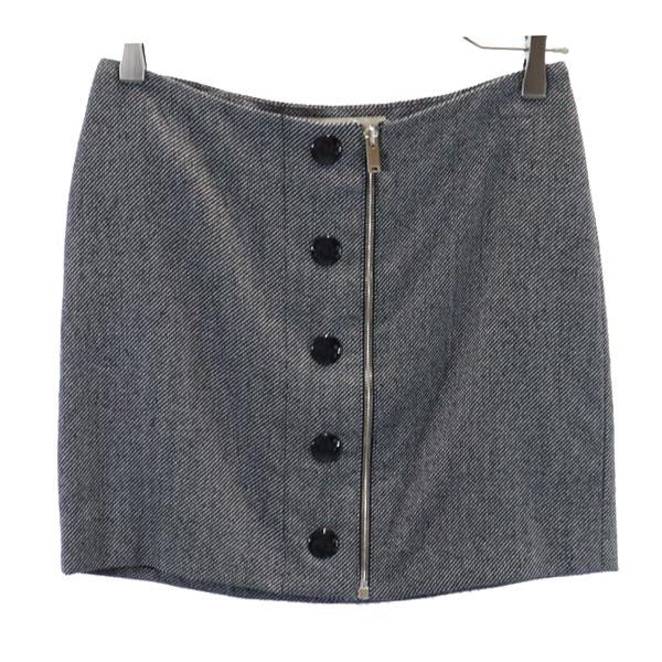 Stella McCartney ステラマッカートニー イタリア製 総柄 ミニスカート 38 黒系 レディース