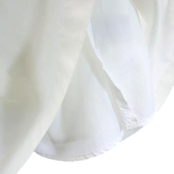 BLUE LABEL CRESTBRIDGE ブルーレーベルクレストブリッジ 三陽商会 リヨセルブレンド ミディ丈 タック スカート 36 白 レディース