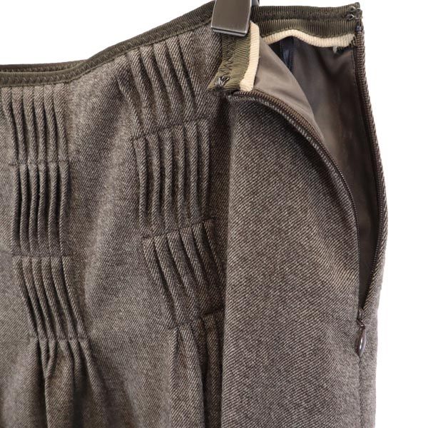 BURBERRY BLUE LABEL バーバリーブルーレーベル 三陽商会 アンゴラ ウールブレンド ミニ丈 スカート 38 茶系 レディース