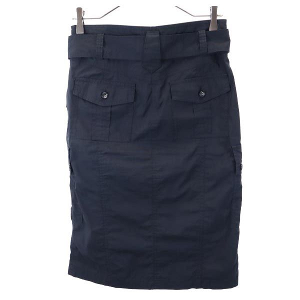 Michael Kors マイケルコース ミディ丈 カーゴ スカート 4 黒 レディース