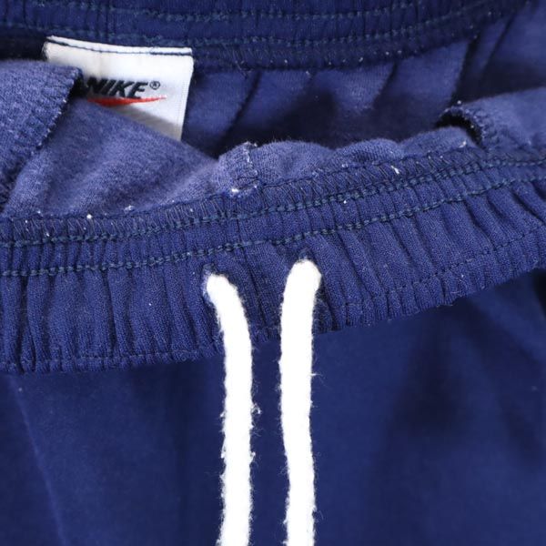 NIKE ナイキ 90s 00s 白タグ オールド ワンポイント刺繍 スウェットショートパンツ M 紺 メンズ