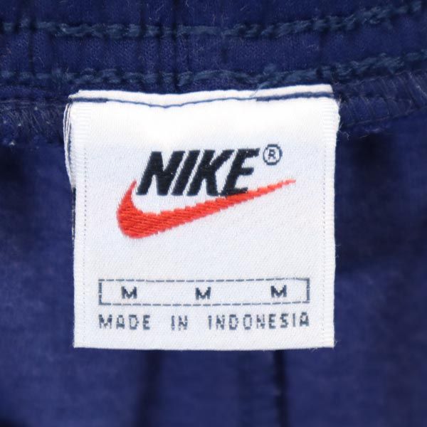 NIKE ナイキ 90s 00s 白タグ オールド ワンポイント刺繍 スウェットショートパンツ M 紺 メンズ