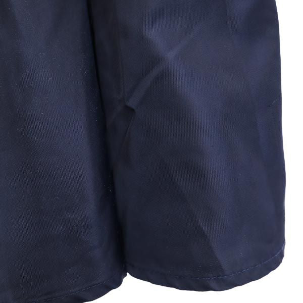 ロング丈 エプロン スカート ネイビー レディース